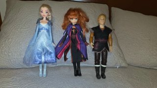 Muñecas Frozen Anna, Elsa y Kristoff
