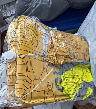Bolso Glovo Amarillo y Gris