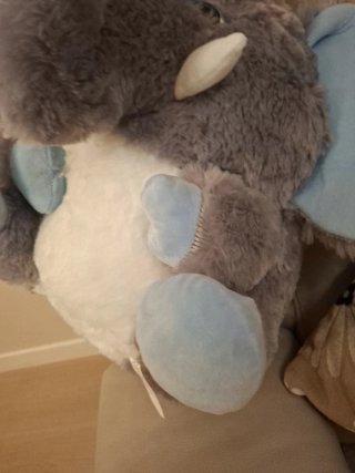 Peluche Elefante Gris y Azul