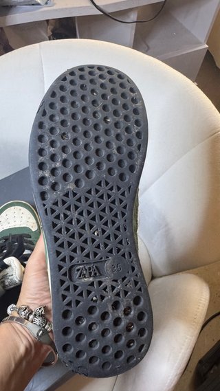 Zara Kids Sneakers Alte Verdi/Bianche Taglia 35