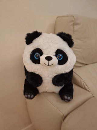 Peluche Panda Suave Ojos Azules