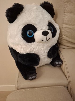 Peluche Panda Suave Ojos Azules