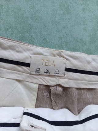 Pantaloni donna 100% lino beige