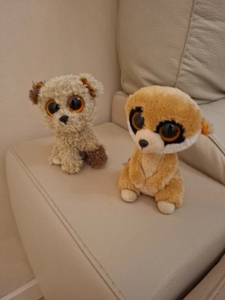Peluche perro ojos grandes