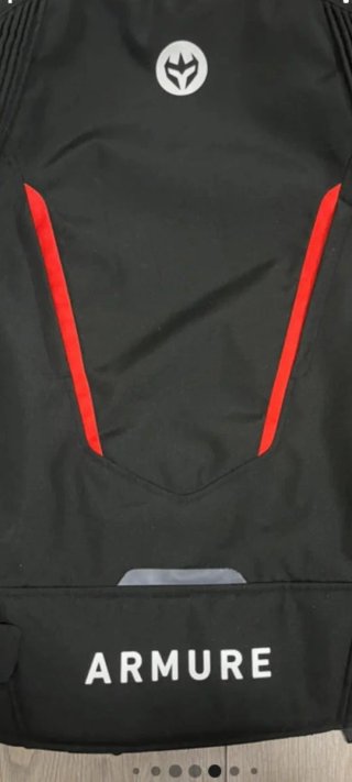 Chaqueta Moto ASTRID Waterproof Negra Roja TALLA M