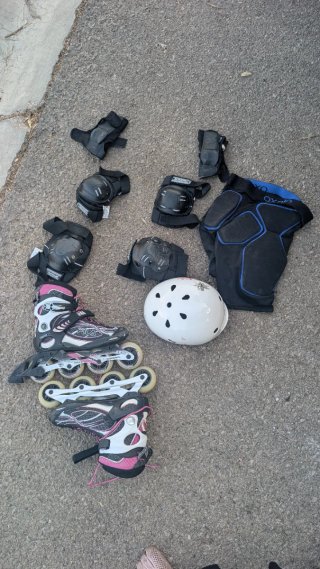 Patines Fila y Protecciones