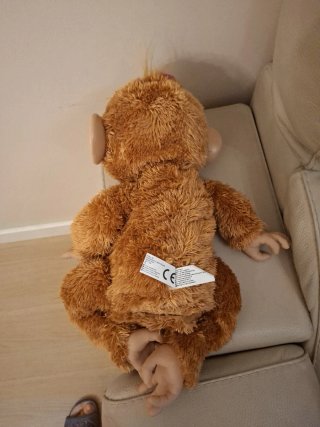 Mono de peluche interactivo
