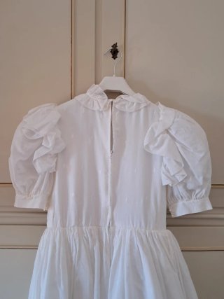 Abito Romantico Cerimonia Comunione Bianco