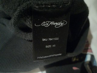 Sudadera Ed Hardy Negra Multicolor
