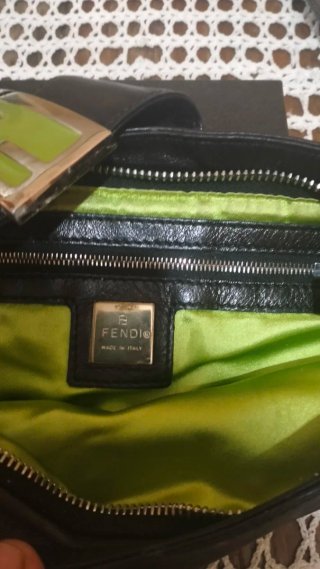 Bolso Fendi Negro y Verde