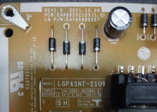 Despiece Smart TV LG 43UR78006LK