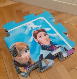 Alfombra Puzzle Frozen Disney Goma EVA