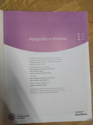 XEOGRAFIA E HISTORIA 1 ESO CONSTRUINDO MUNDOS
