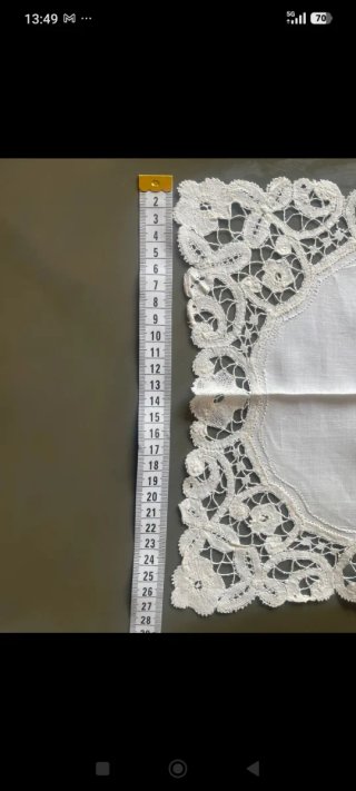 Pañuelo de encaje antiguo.