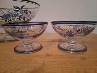 Cristalería Vintage Danubio Azul