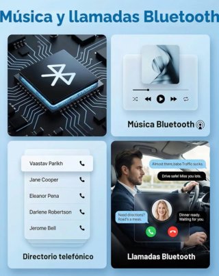 Radio Coche 1 DIN CarPlay Android 6.9