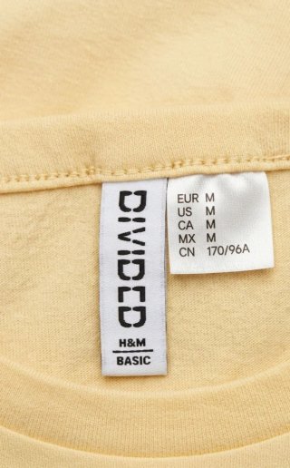 Top H&M giallo taglia M