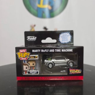 Funko Pop Bitty Marty McFly DeLorean
