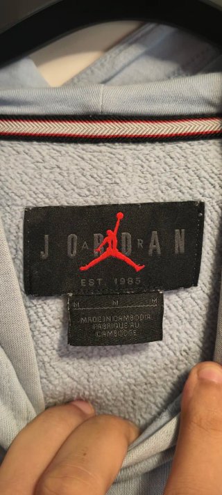 Jordan Ice Blue Jumpman Hoodie M