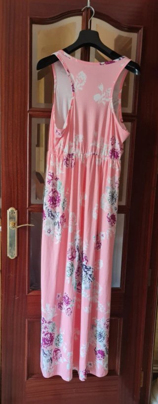 Vestido Largo Verano Estampado Floral Talla XL
