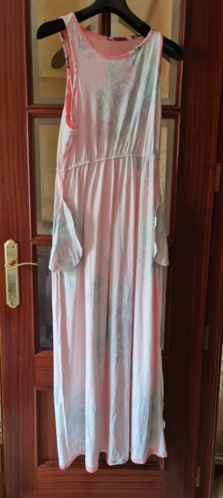 Vestido Largo Verano Estampado Floral Talla XL