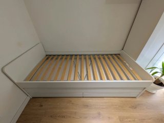 Cama nido blanca con cajones