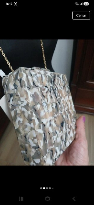 Bolso fiesta mujer cadena dorada