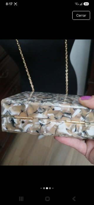 Bolso fiesta mujer cadena dorada