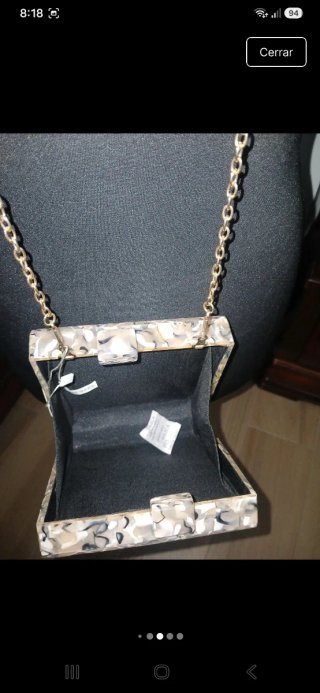 Bolso fiesta mujer cadena dorada