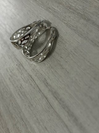 Orecchini Argento 925 Cerchio Traforato
