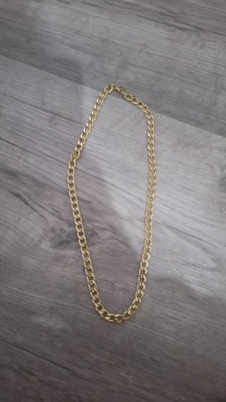 Cadena dorada 40cm sin uso