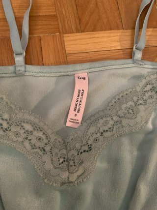 Pijama corto Hunkemöller color menta encaje