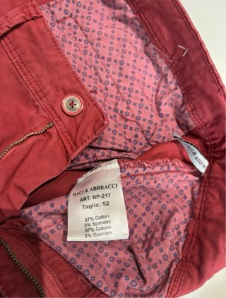 Pantaloni uomo Baci & Abbracci bordeaux