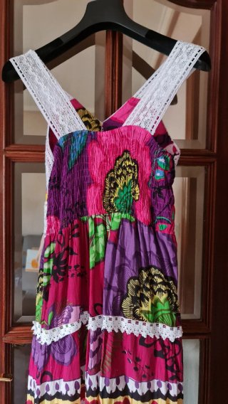 Vestido Verano Encaje Talla S-M