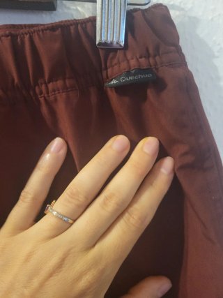 Falda pantalón deportiva Quechua burdeos