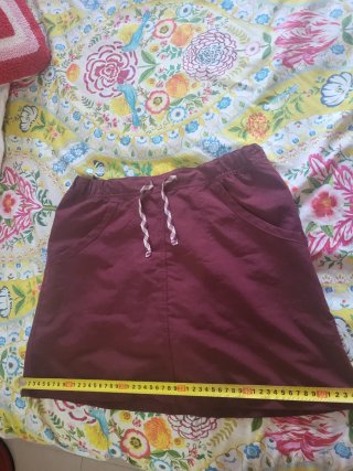 Falda pantalón deportiva Quechua burdeos