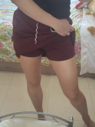 Falda pantalón deportiva Quechua burdeos