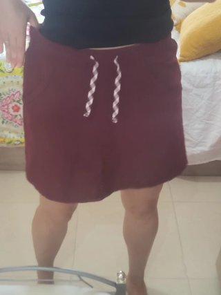 Falda pantalón deportiva Quechua burdeos