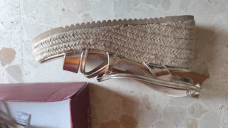 Sandalias esparto doradas ALTA MODA T.39