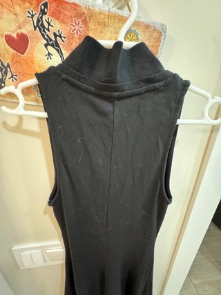Vestido Zara Negro Verano Sin Mangas Talla M