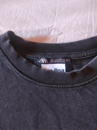 Felpa leggera Zara uomo nera