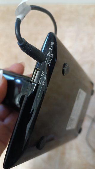 Lámpara LED Livarnolux Negra con USB