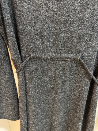 Vestido de punto de lana gris oscuro talla S chica