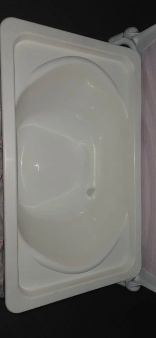 Bañera cambiador bebé rosa