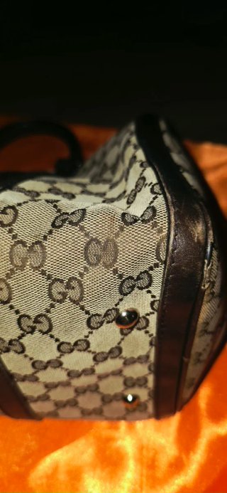 Borsa Boston Gucci Beige/Marrone Donna
