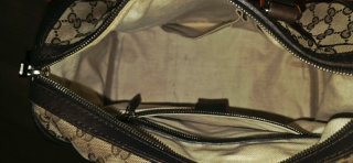 Borsa Boston Gucci Beige/Marrone Donna