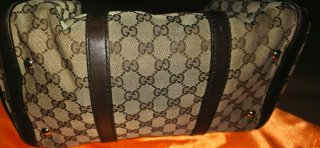 Borsa Boston Gucci Beige/Marrone Donna