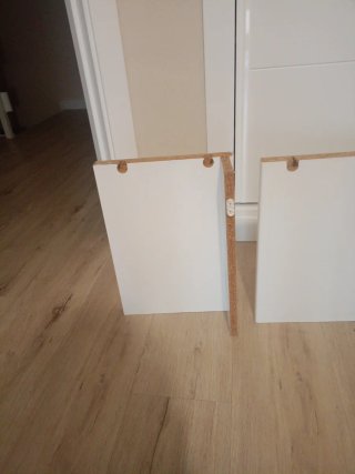 5 Tablas de madera blancas Baldas