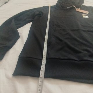 0096 Sudadera con capucha FILA negra talla L