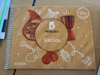 Libro Música 5º quinto Primaria Anaya